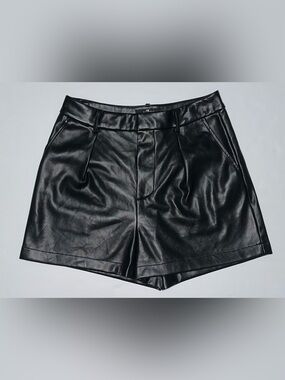 7 For All Mankind Faux Leather Shorts
